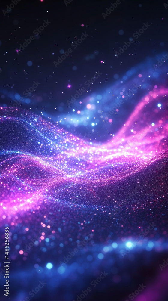 custom made wallpaper toronto digitalPurple violet galaxy space background filled with glowing stars in a starry night sky. Symbolizes wonder, cosmic beauty, and the infinite mystery of the universe in a dreamy celestial scene.