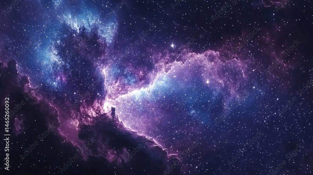 Purple violet galaxy space background filled with glowing stars in a starry night sky. Symbolizes wonder, cosmic beauty, and the infinite mystery of the universe in a dreamy celestial scene.
Purple violet galaxy space background filled with glowing stars in a starry night sky. Symbolizes wonder, cosmic beauty, and the infinite mystery of the universe in a dreamy celestial scene.