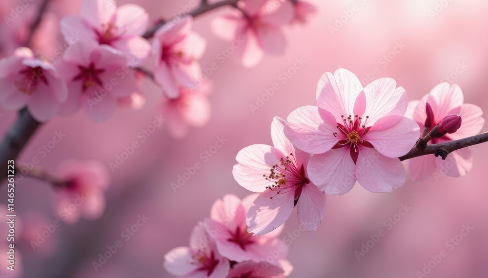 Delicate pink sakura blossoms, full bloom, repeating pattern , pink flowers, sakura print, spring blossom Delicate pink sakura blossoms, full bloom, repeating pattern , pink flowers, sakura print, spring blossom