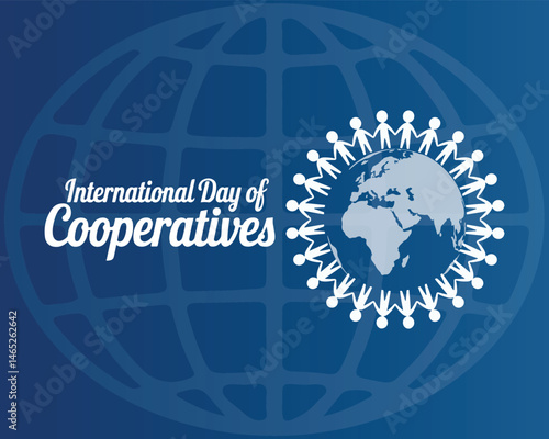 International Day of Cooperatives Celebration Vector Template Design Illustration
