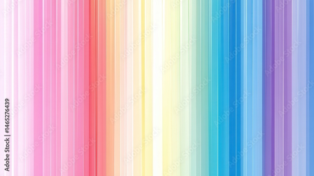 Obraz premium Vibrant vertical rainbow stripes