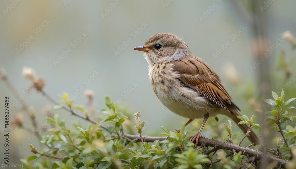 A serene portrait of a beautiful little bird perched on a branch, showcasing its delicate feathers and peaceful demeanor against a soft, blurred background. A serene portrait of a beautiful little bird perched on a branch, showcasing its delicate feathers and peaceful demeanor against a soft, blurred background.