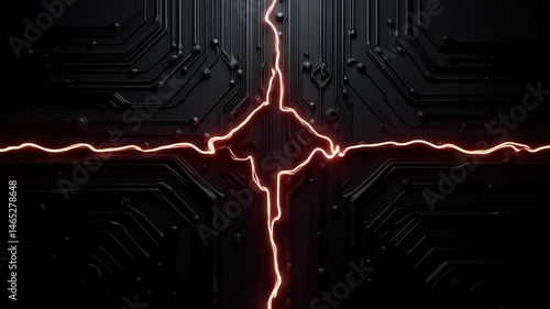 Abstract Dark Circuit Board Texture Background Perfect for Tech Designs and Presentations