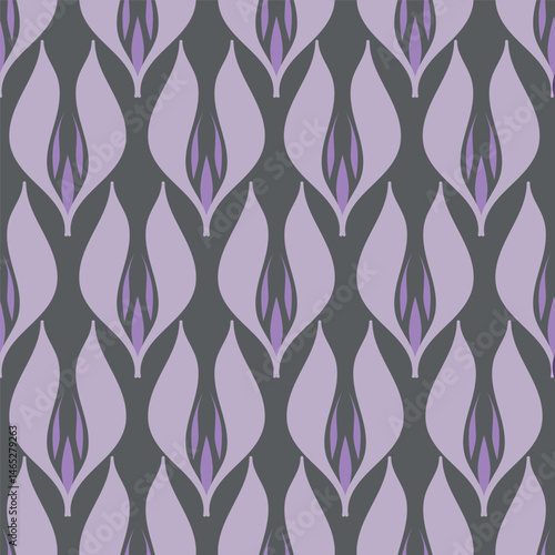 Elegant trendy vector ditsy floral seamless pattern design of beautiful abstract flowers and leaves. Foliage repeat texture background. Suitable for wallpaper, surface printing and textile