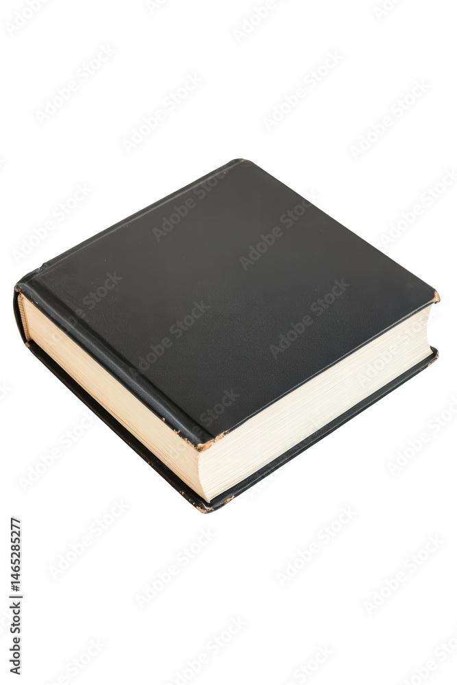 Isolated Black Hardcover Book Isolated Black Hardcover Book