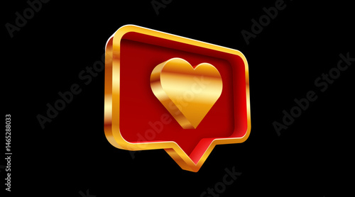 Notification Like icon. Social network app icon.