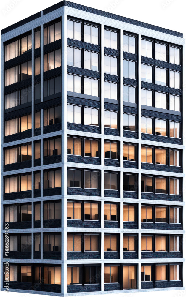 Modern High-Rise Office Building Facade Modern High-Rise Office Building Facade