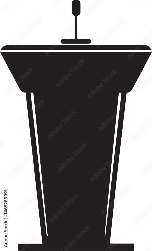 Podium Silhouette Vector | Classic Black Vector Art for Event Illustration Use Podium Silhouette Vector | Classic Black Vector Art for Event Illustration Use