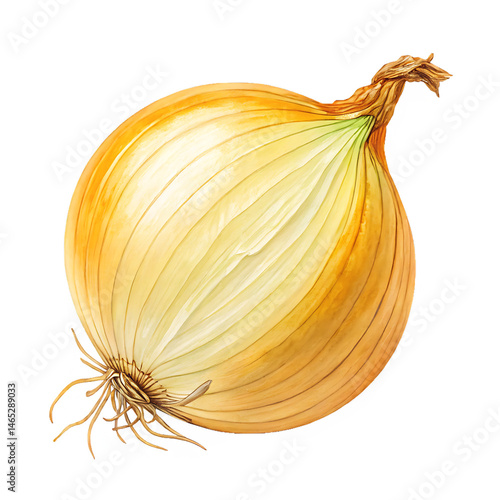 Wallpaper Mural fresh yellow onion isolated on background white Torontodigital.ca