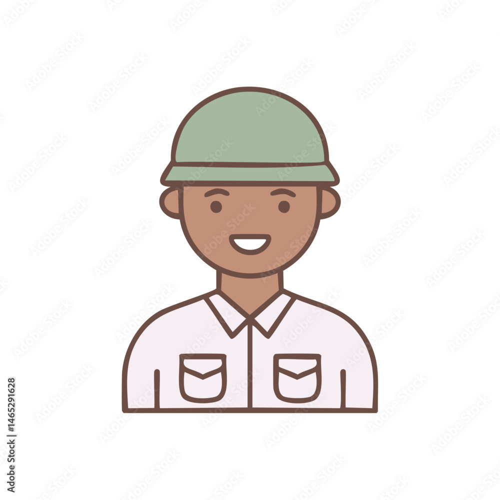 cartoon builder with blank sign cartoon builder with blank sign