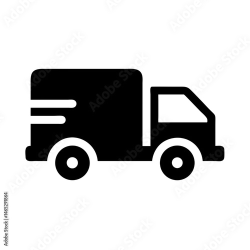 Wallpaper Mural Delivery truck icon cargo van transport vehicle shipping service logistics automobile industry design Torontodigital.ca