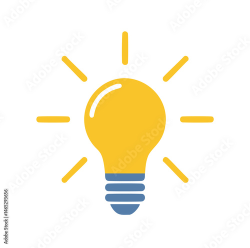 light bulb icon vector