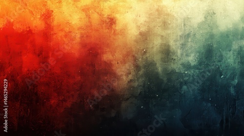Abstract blend of warm and cool colors (11)