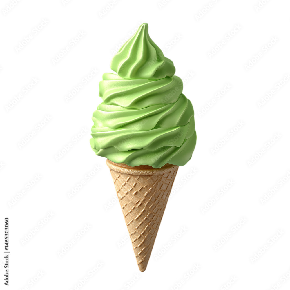 green wooden ice cream floating top view in flat lay style isolated on transparent background green wooden ice cream floating top view in flat lay style isolated on transparent background