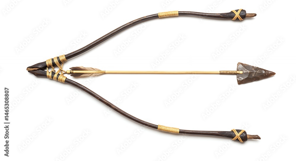 Fototapeta premium Antique bow and arrow set