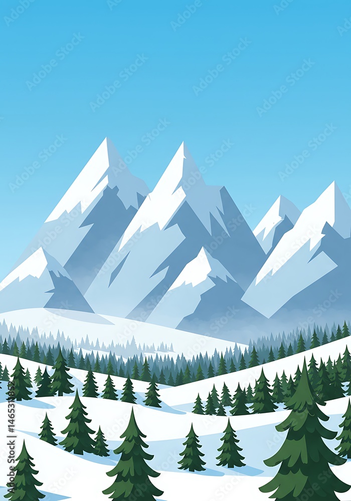 Fototapeta premium Winter's Embrace