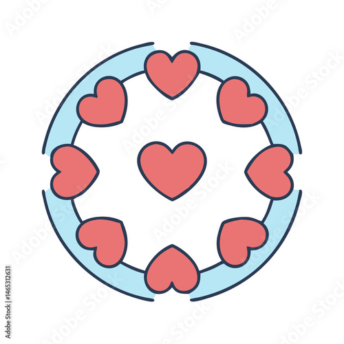 Heart love valentine romance wedding anniversary hearts circle design graphic hearts pattern hearts background hearts day hearts art
