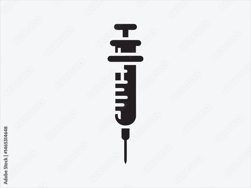 Syringe Icon Vector for Medical, Healthcare, and Vaccination-Illustrations and Designs Syringe Icon Vector for Medical, Healthcare, and Vaccination-Illustrations and Designs