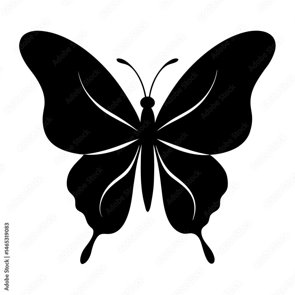 Abstract White Lines on Black Background Minimalist Design