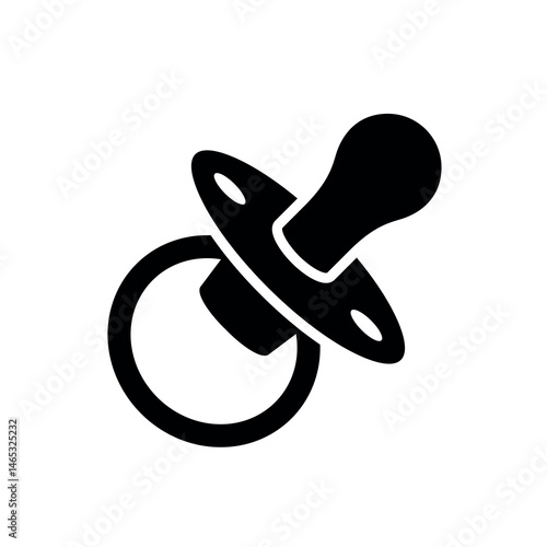 The nipple icon (pacifier). A symbol of a child or childhood. An attribute, baby of a newborn or infant.