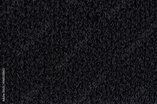 Obraz na płótnie Dark textured knit fabric showcasing close-up of intricate knitting patterns w salonie