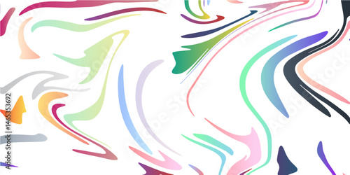 Lovely colorful Hand drawn design marbled. Horizontal banner with waves background. Colorful mixing oil paint texture. Metallic chrome blue liquid marvel art design with silk fabric texture.