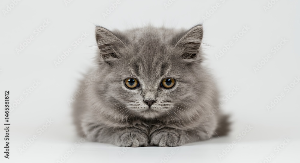 Gray kitten portrait Gray kitten portrait