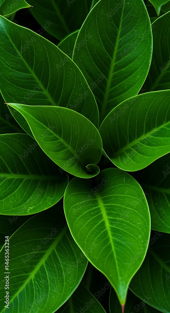Emerald Embrace: Lush Green Leaf Texture Emerald Embrace: Lush Green Leaf Texture