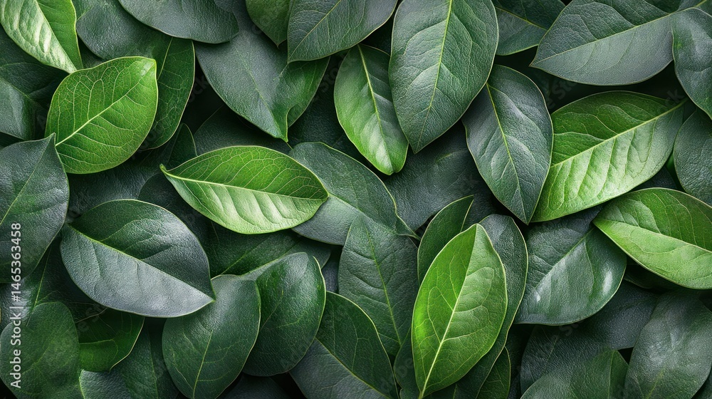 Fototapeta premium Lush A collection of fresh, healthy green leaves