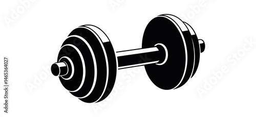 dumbbell for gymnast clipart silhouette, barbell icon, dumbbell silhouette vector, High-Quality Dumbbell Vector Illustration Black Silhouette on Clear Background, perfect for fitness apps, websites.