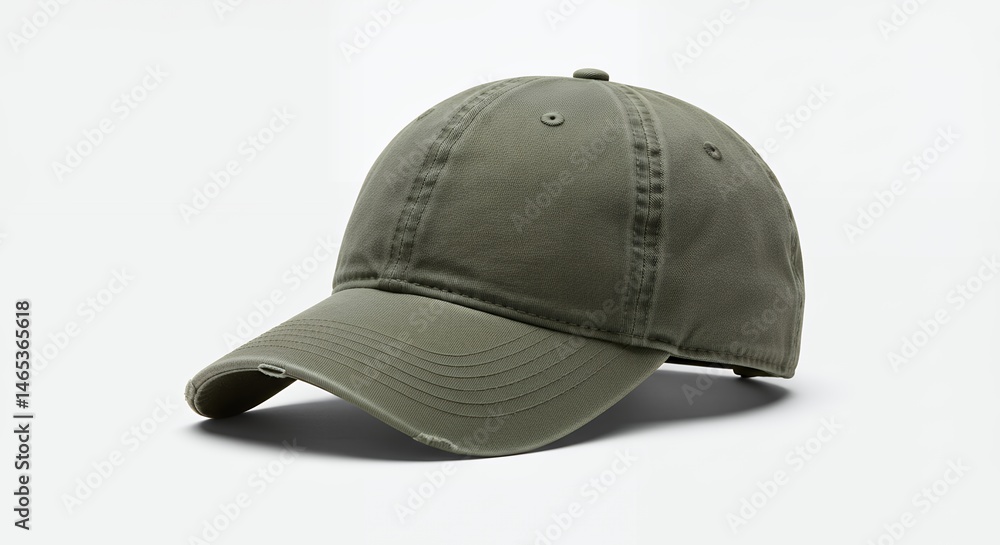 Fototapeta premium Olive green baseball cap