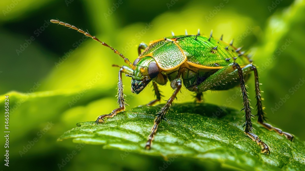 Naklejka premium Hemiptera (True Bugs) - Includes stink bugs, aphids, and cicadas.