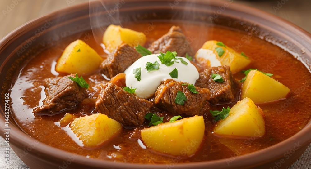 Delicious beef stew recipe with potatoes and sour cream for a hearty and comforting meal tonight Delicious beef stew recipe with potatoes and sour cream for a hearty and comforting meal tonight