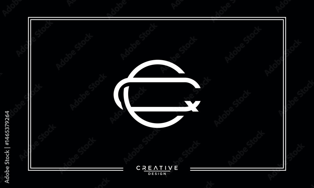 CQ, QC, C, Q, Abstract Letters Logo Monogram CQ, QC, C, Q, Abstract Letters Logo Monogram