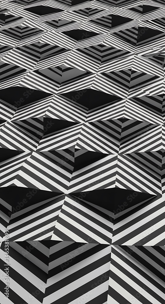 Monochrome Depth: Geometric Illusion in 3D Monochrome Depth: Geometric Illusion in 3D