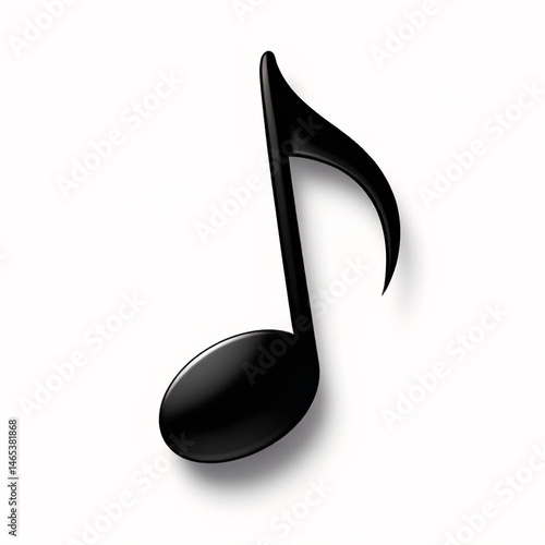 Vector style illustration of a music note