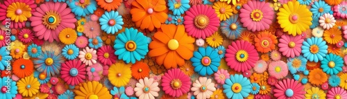 Wallpaper Mural Colorful flower wallpapers, vibrant blooms for desktop and mobile backgrounds vivid Torontodigital.ca