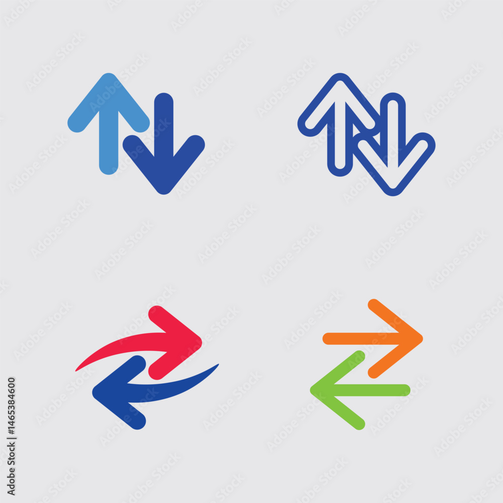 Corporate Arrow set Logo Symbol Logo arrow design stock icon sign Corporate Arrow set Logo Symbol Logo arrow design stock icon sign