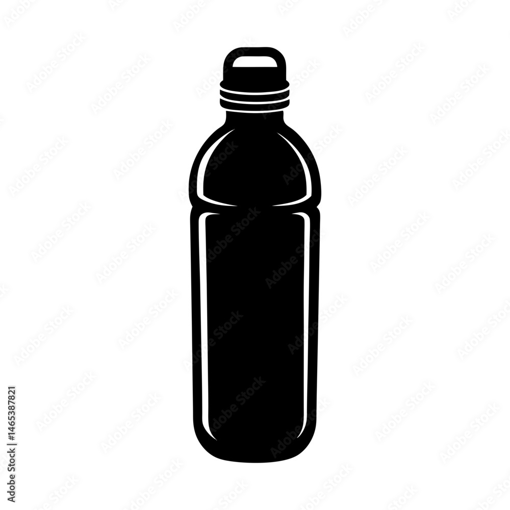 Water Bottle silhouette vector Water Bottle silhouette vector