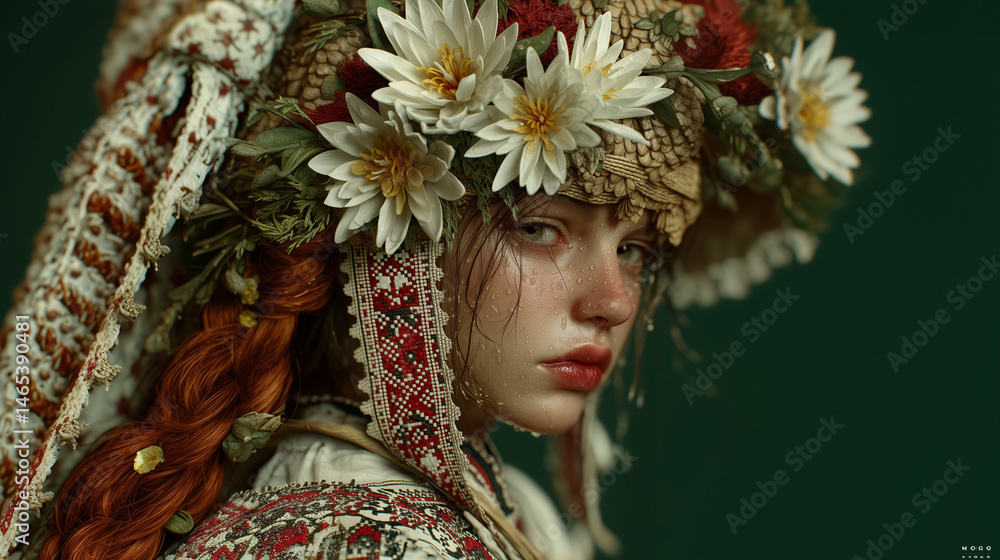 Enchanting fantasy portrait of a woman with floral crown and sparkles, glowing soft light, fairy tale style with ethereal mood and gentle beauty expression Enchanting fantasy portrait of a woman with floral crown and sparkles, glowing soft light, fairy tale style with ethereal mood and gentle beauty expression