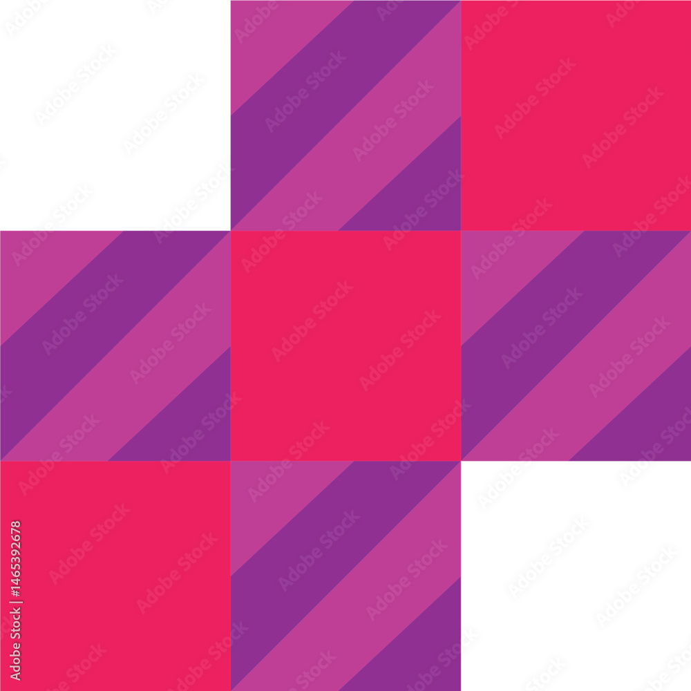 Obraz premium Abstract Checkerboard Pattern in Red and Purple