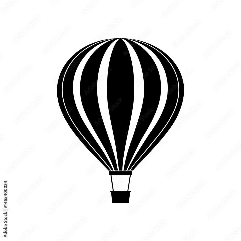 Fototapeta premium hot air balloon on white background .svg