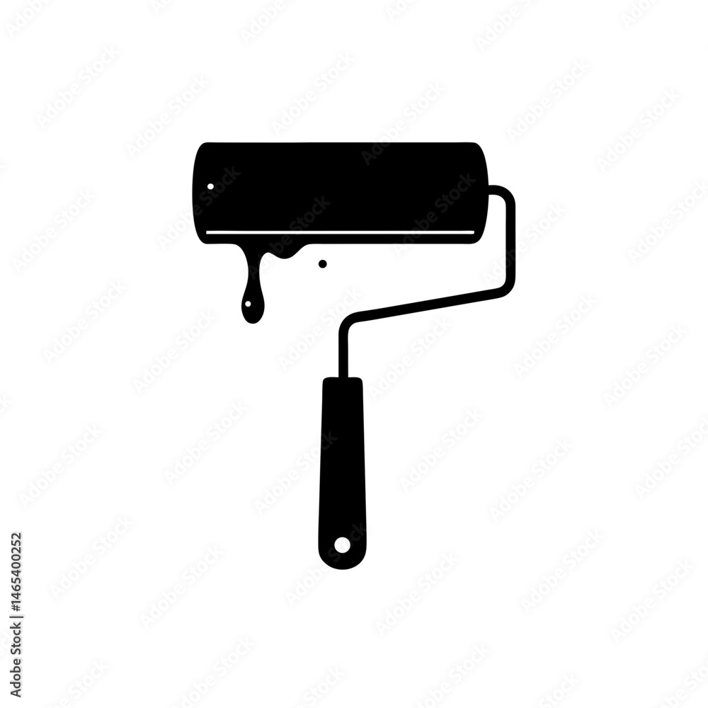 paint roller dripping color on white background .svg paint roller dripping color on white background .svg