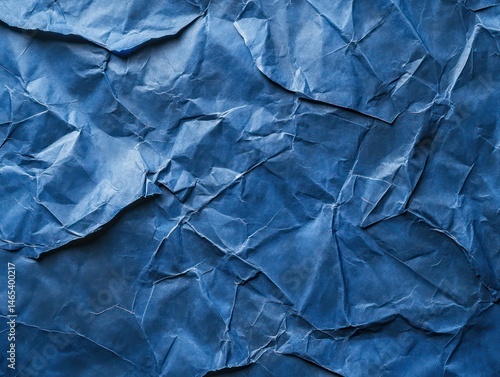 Wallpaper Mural royal blue colored crumpled paper, professional material background Torontodigital.ca