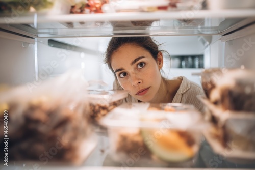 Exploring a crowded fridge filled with delightful truffles and savory treats