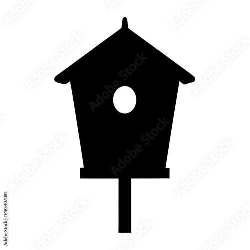 bird house isolated on white