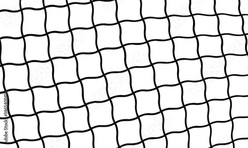Abstract minimalist grid pattern with black wavy lines forming symmetrical squares. Flat two-dimensional design, uniform thickness, dense repeating geometric motif, neutral tone, no depth.