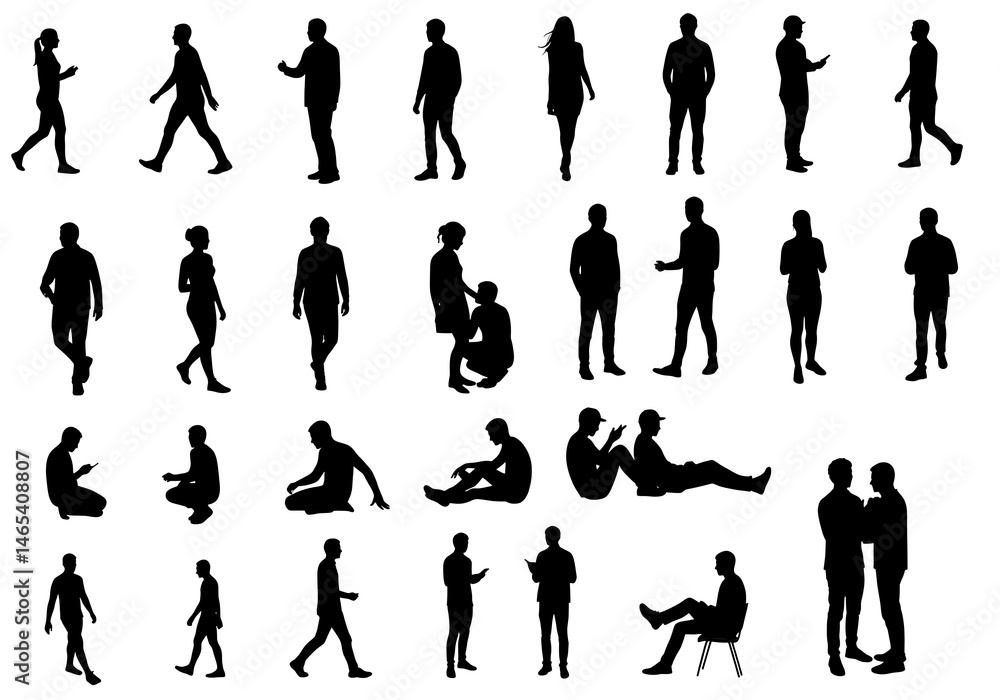 Ephemeral Figures: A Silhouette Symphony AI Generated Ephemeral Figures: A Silhouette Symphony AI Generated