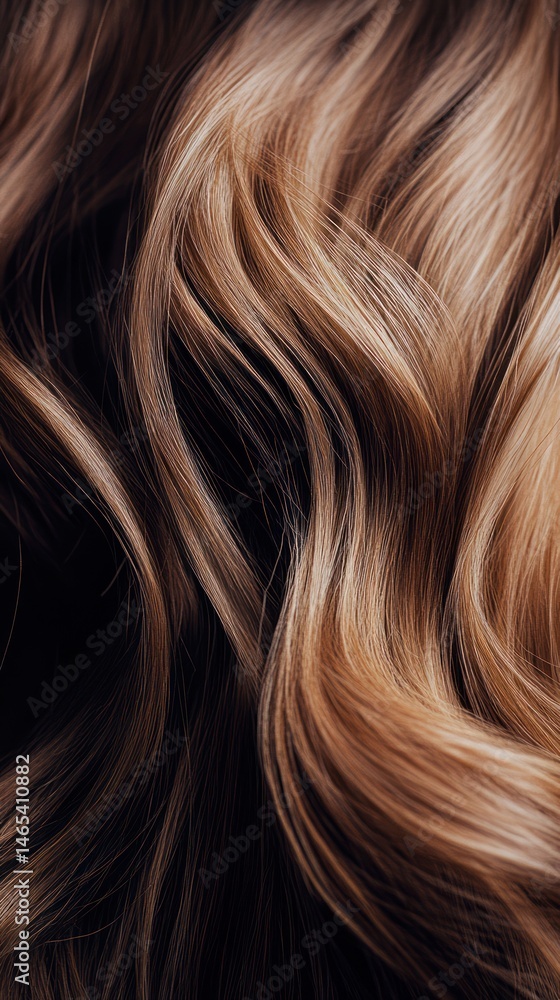 Close up view of luxurious flowing hair. Close up view of luxurious flowing hair.
