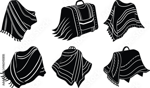 Travel Blanket silhouette vector